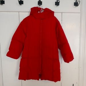United Colors of Benetton Girl's Puffer Jacket Red Color